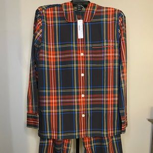 J. Crew plaid pajama set